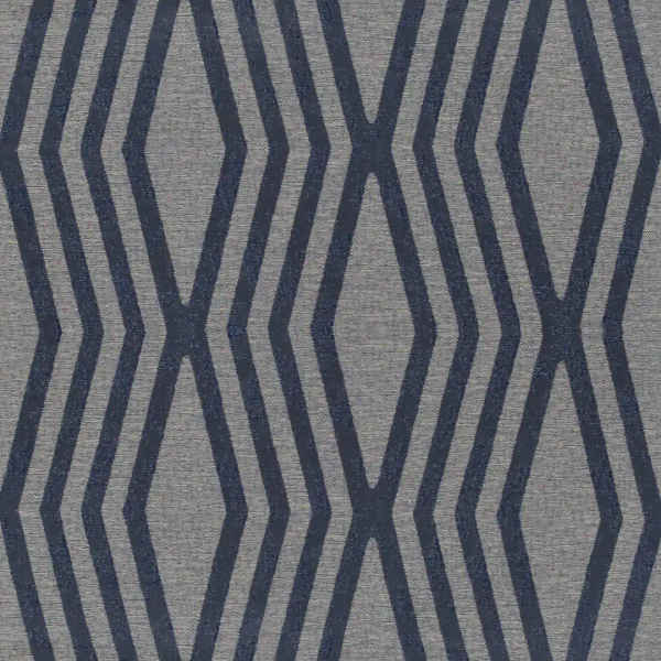 Stripe Curtain Dark Blue